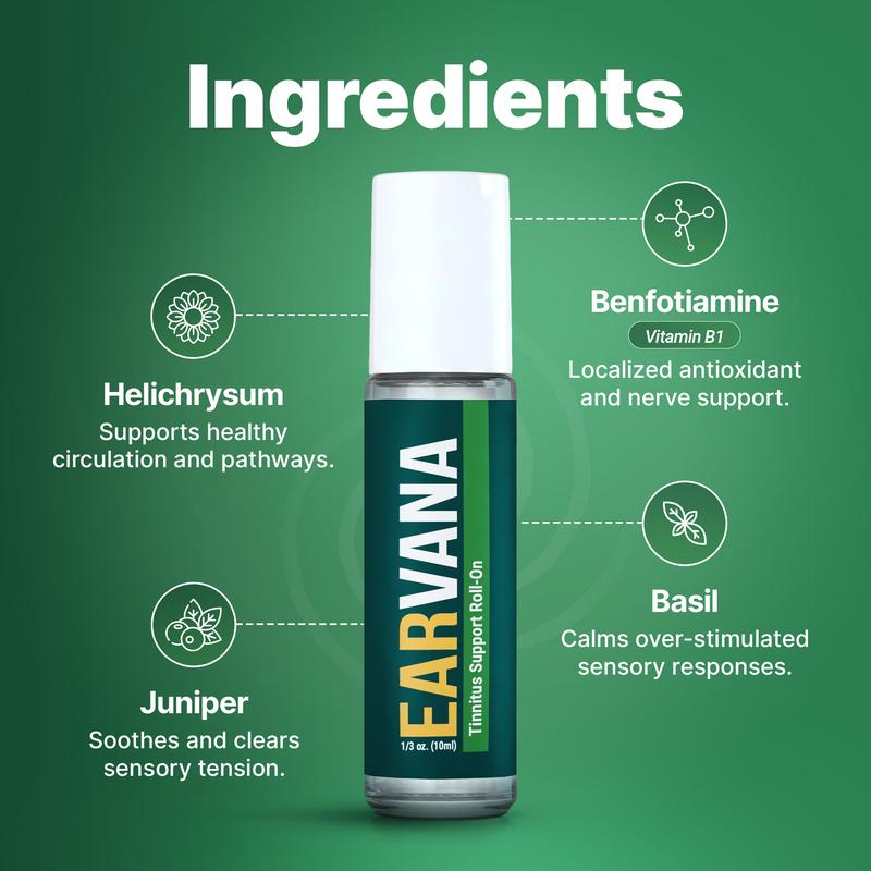 EARVANA Tinnitus Therapy Natural Roll-On